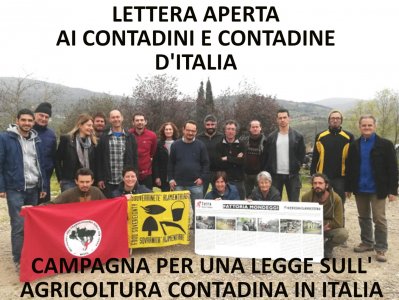 Agricoltura contadina: una lettera aperta per il riconoscimento giuridico