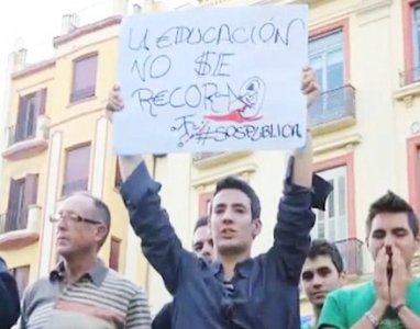 Madrid, la crisi spagnola e le proteste degli indignati