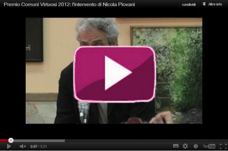 Premio Comuni Virtuosi 2012. L'intervento di Nicola Piovani