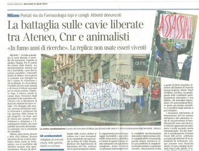 Se l'animalista non è uno di noi. Vivisezione e (s)corretta informazione