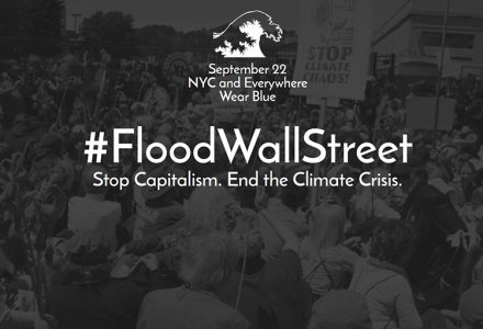 #FloodWallStreet, un'onda blu per salvare il pianeta