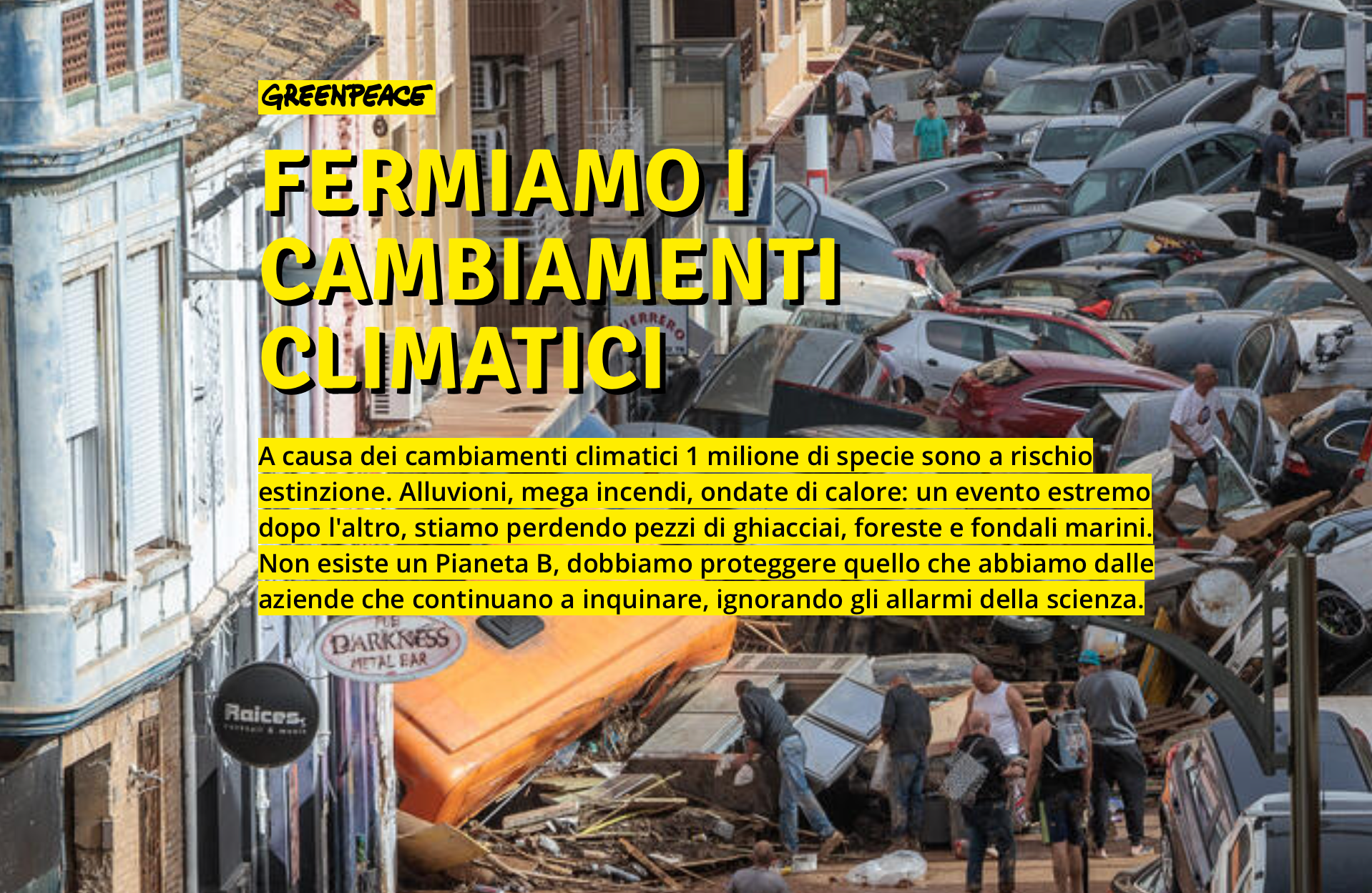 Greenpeace: «La crisi climatica è una questione di salute pubblica»