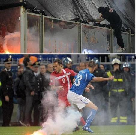 Violenza allo stadio, la rabbia profonda della Serbia