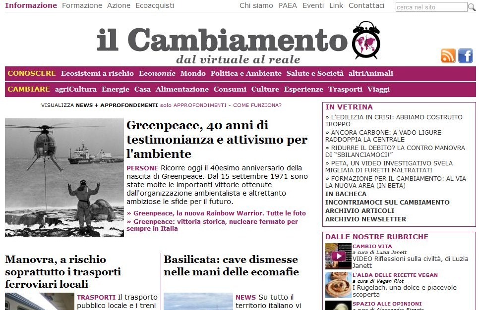 15 settembre 2011, un anno di Cambiamento