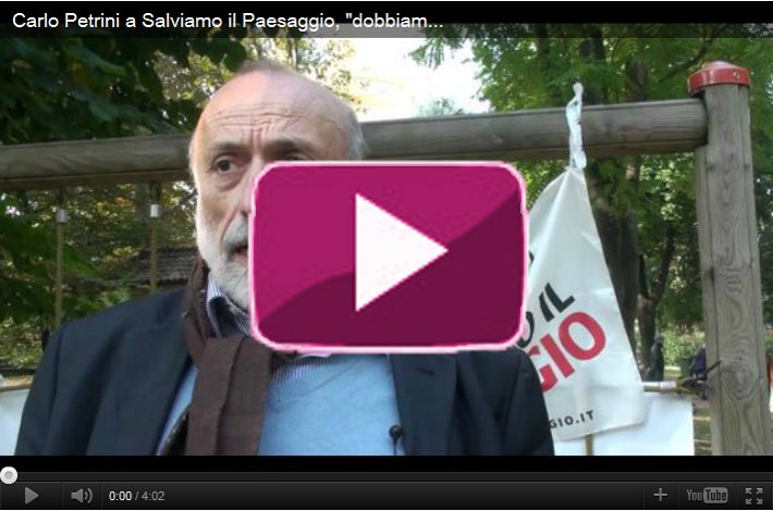 Carlo Petrini a Salviamo il Paesaggio, 