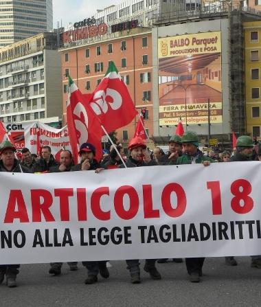 Articolo 18, un attacco al simbolo del diritto al lavoro