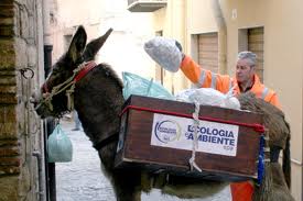 Castelbuono, asine 'porta a porta' per la raccolta differenziata