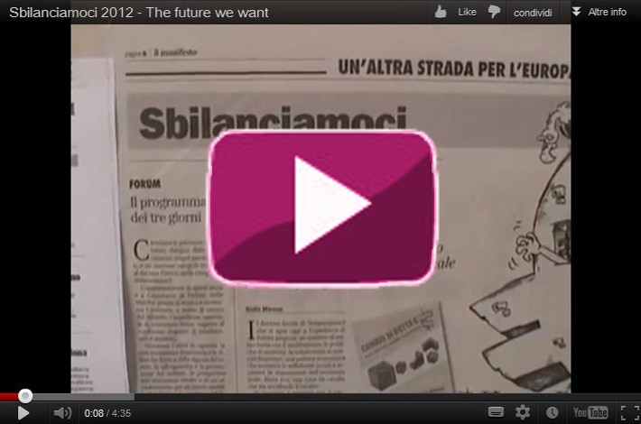 Sbilanciamoci 2012, il futuro che vogliamo