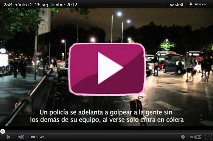 25 settembre, l'indignazione spagnola repressa dalla polizia