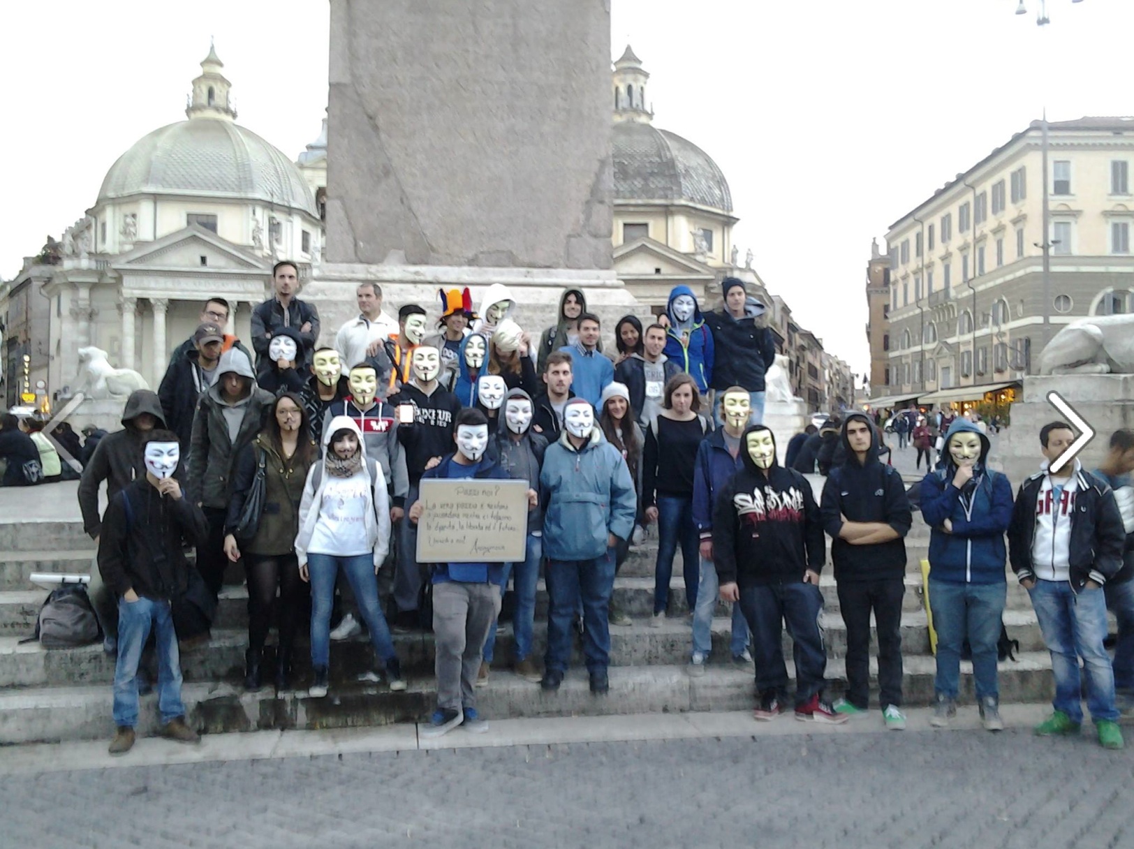 In migliaia per la Million Mask March