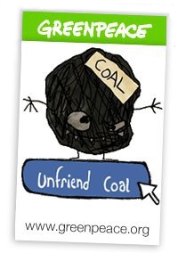 Greenpeace a Facebook: fuori dal carbone entro il 22 aprile